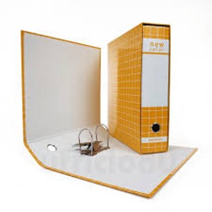 RACCOGLITORE CON CUSTODIA NEW COLOR ARANCIO DORSO 8 CM Foto prodotto