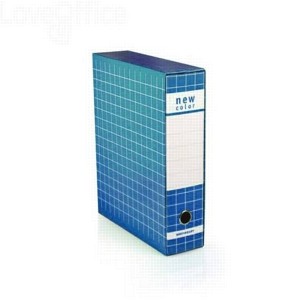 RACCOGLITORE CON CUSTODIA NEW COLOR BLU DORSO 8 CM Foto prodotto