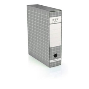 RACCOGLITORE CON CUSTODIA NEW COLOR GRIGIO DORSO 8 CM Foto prodotto