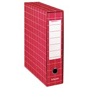 RACCOGLITORE CON CUSTODIA NEW COLOR ROSSO DORSO 8 CM Foto prodotto