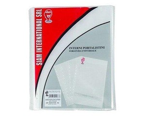 Confezione 50 buste trasparenti con foratura universale Foto prodotto